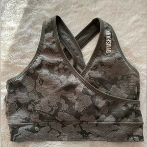 Gymshark Green Adapt Camo Sports Bra Size Small